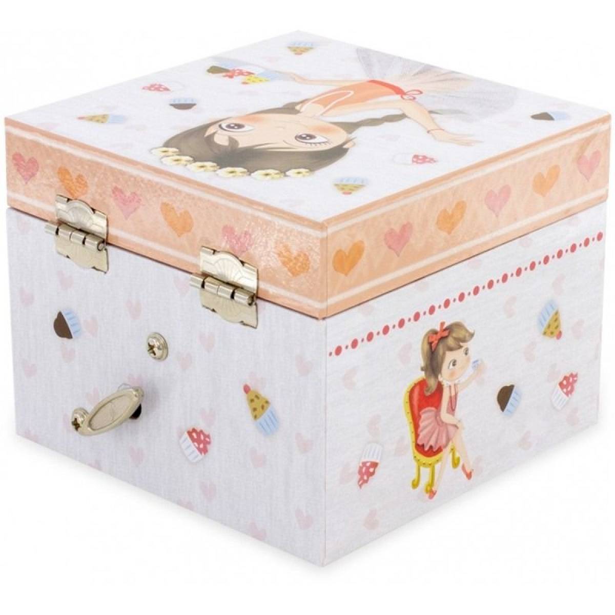 Boite à bijoux musicale Cupcake