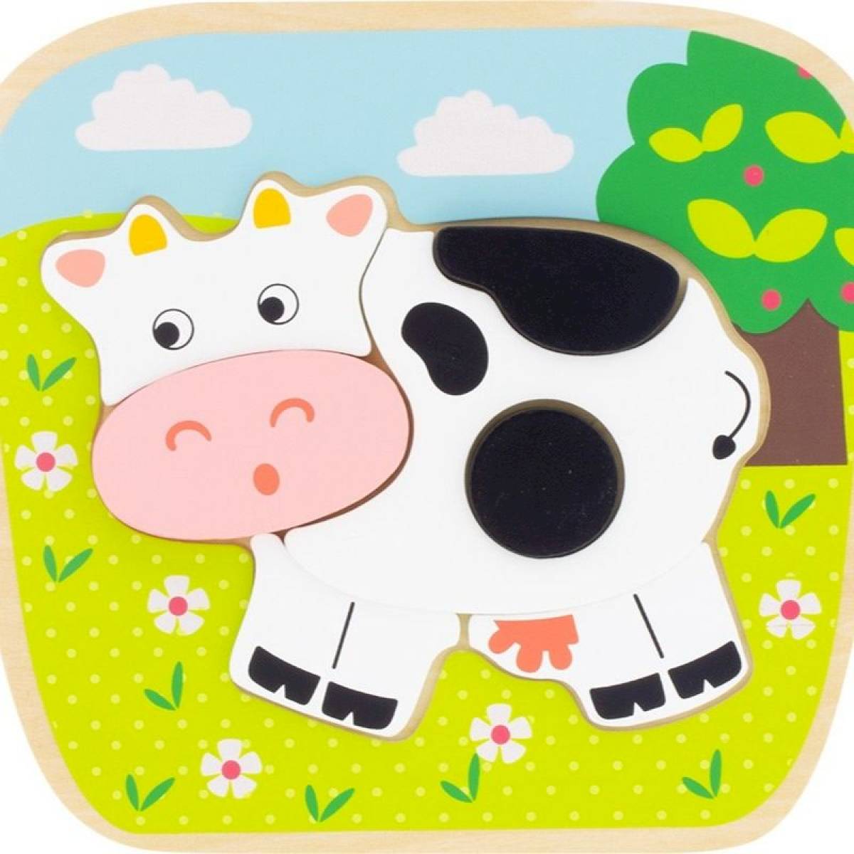 Puzzle à encastrement vache