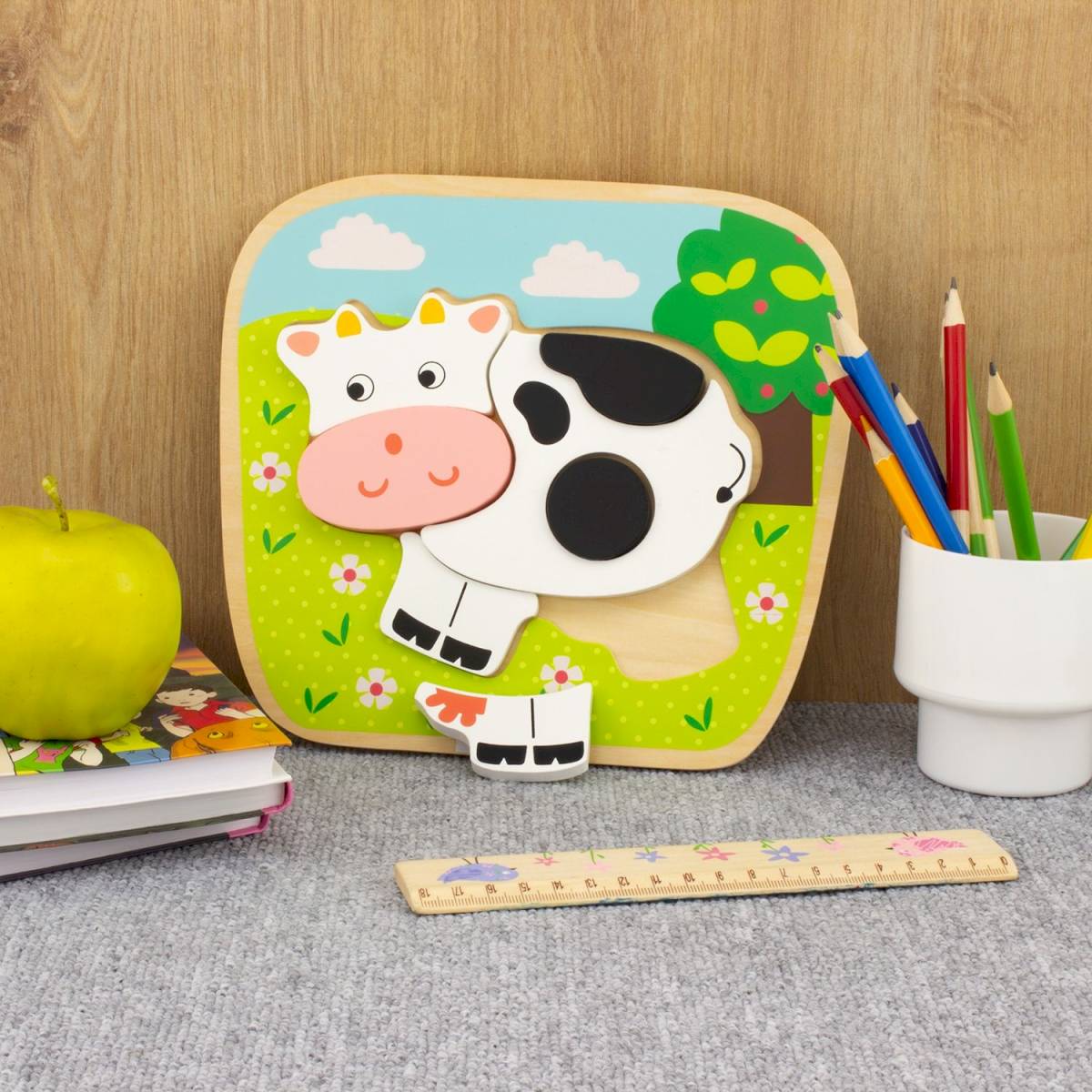Puzzle à encastrement vache