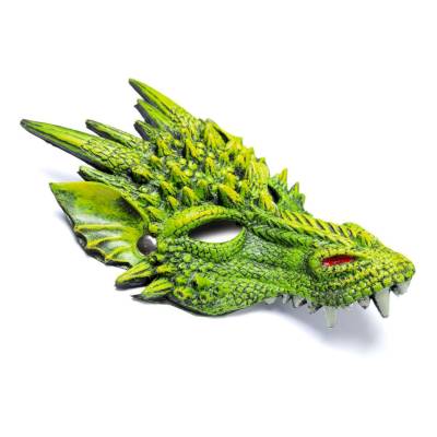 Masque de dragon vert