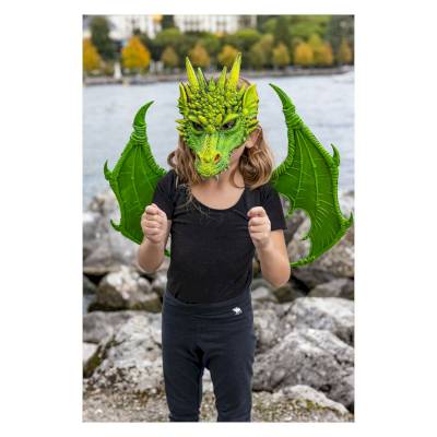 Masque de dragon vert