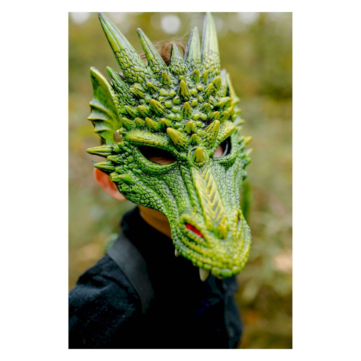 Masque de dragon vert
