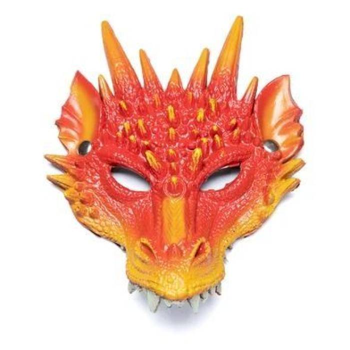 Masque de dragon rouge