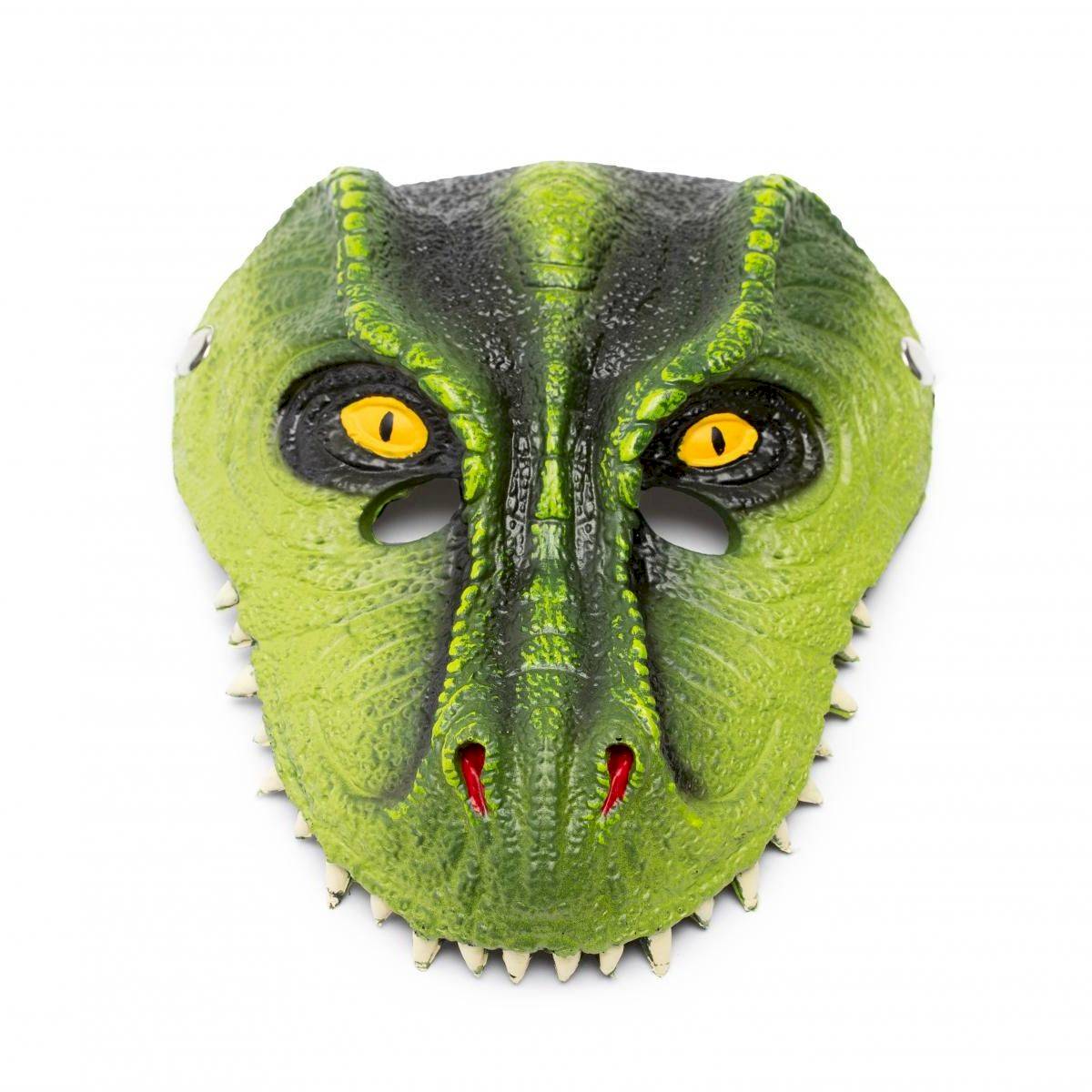 Masque de dinosaure T-Rex vert