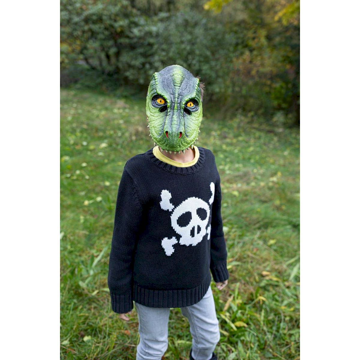 Masque de dinosaure T-Rex vert