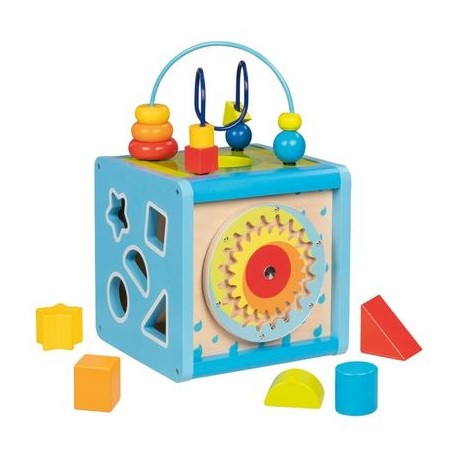 Cube d'activités en bois
