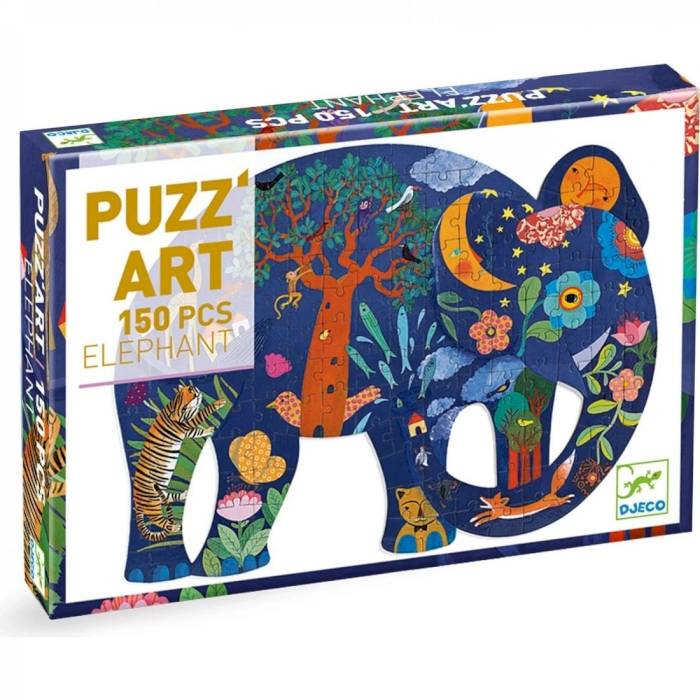 Puzz'art Eléphant Puzzle 150 pièces