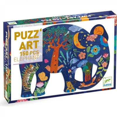 Puzz'art Eléphant Puzzle 150 pièces