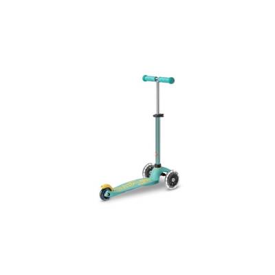 Trottinette 3 roues mini Micro Deluxe mint Led