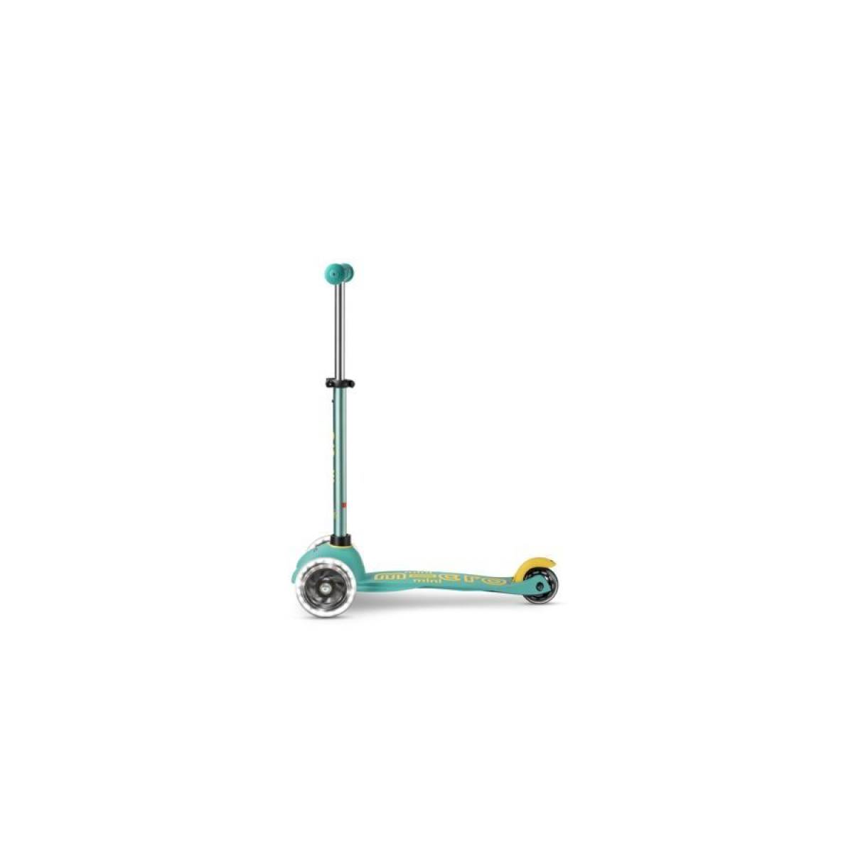 Trottinette 3 roues mini Micro Deluxe mint Led