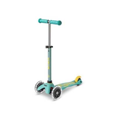 Trottinette 3 roues mini Micro Deluxe mint Led
