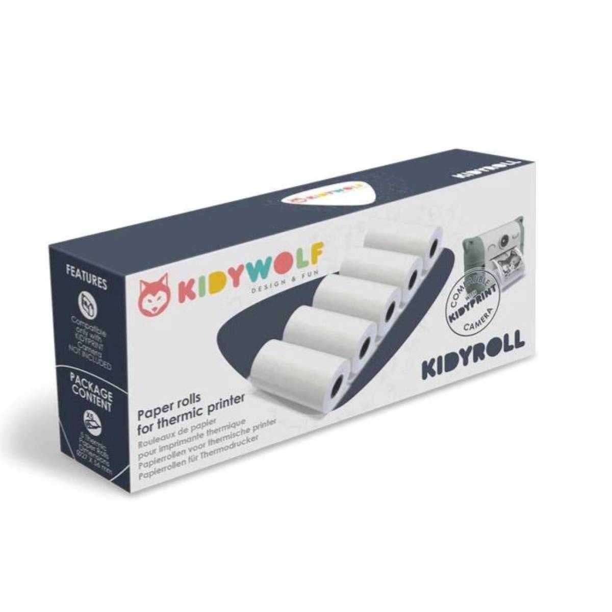Recharge papier thermique classique pour appareil photo Kidyprint