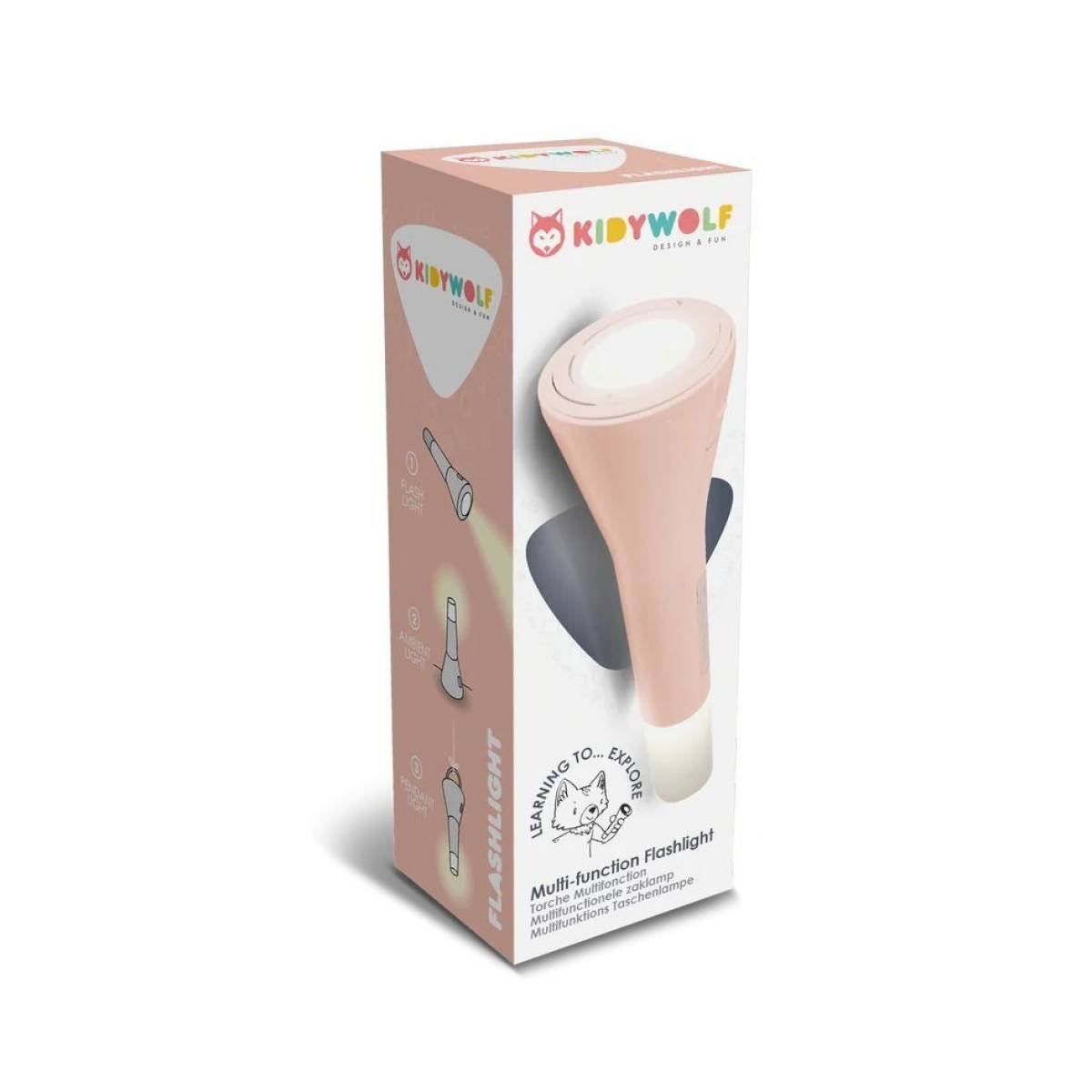 Lampe torche multifonctions - Kidyflashlight rose