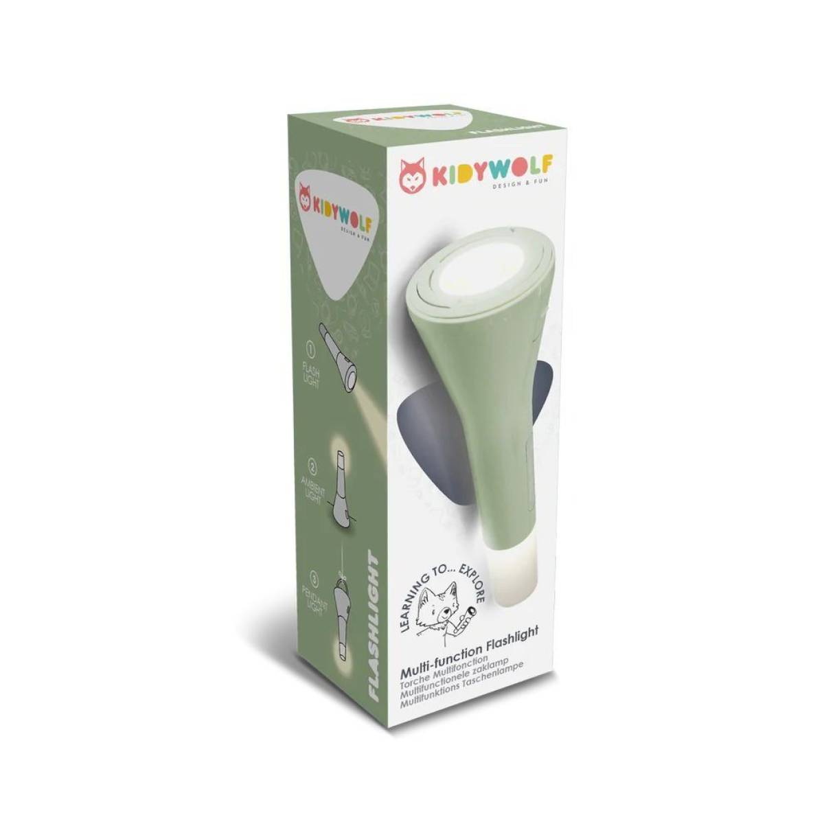 Lampe torche multifonctions - Kidyflashlight verte