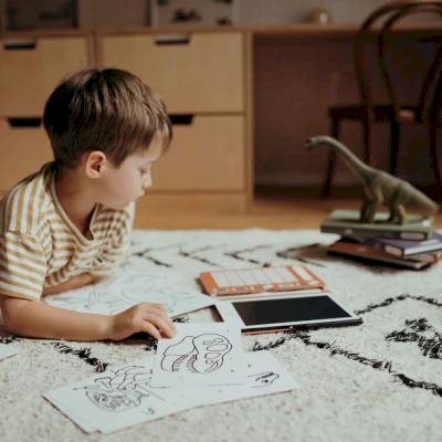 Mini tablette à dessin Kidydraw Dinos