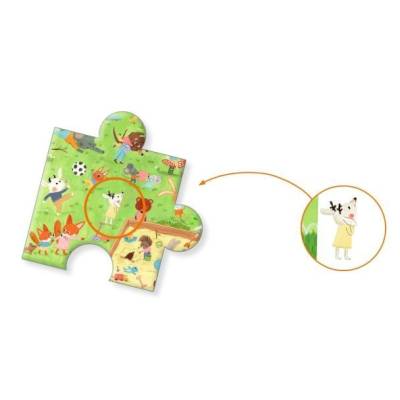 Puzzle d'Observation Le square des petits amis 35 pcs