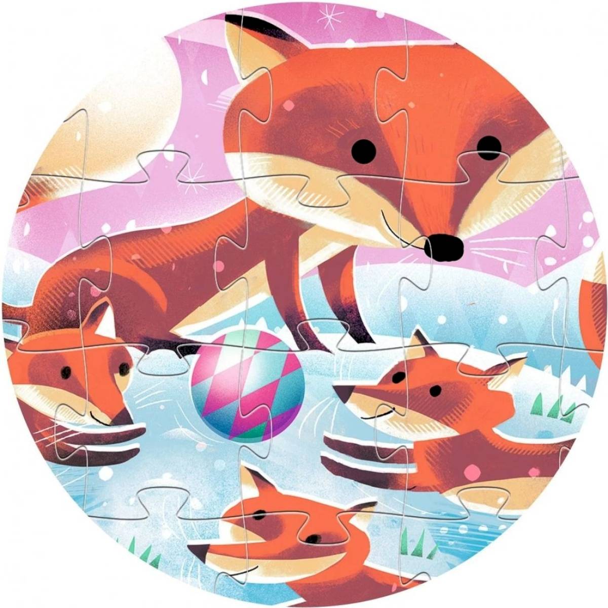 Puzzle silhouette Ginger petit renard 24 pièces