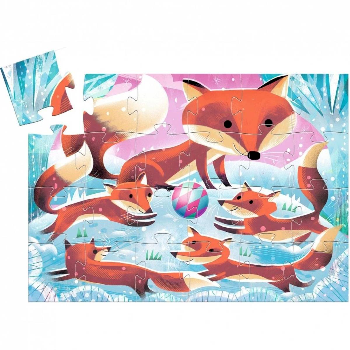 Puzzle silhouette Ginger petit renard 24 pièces