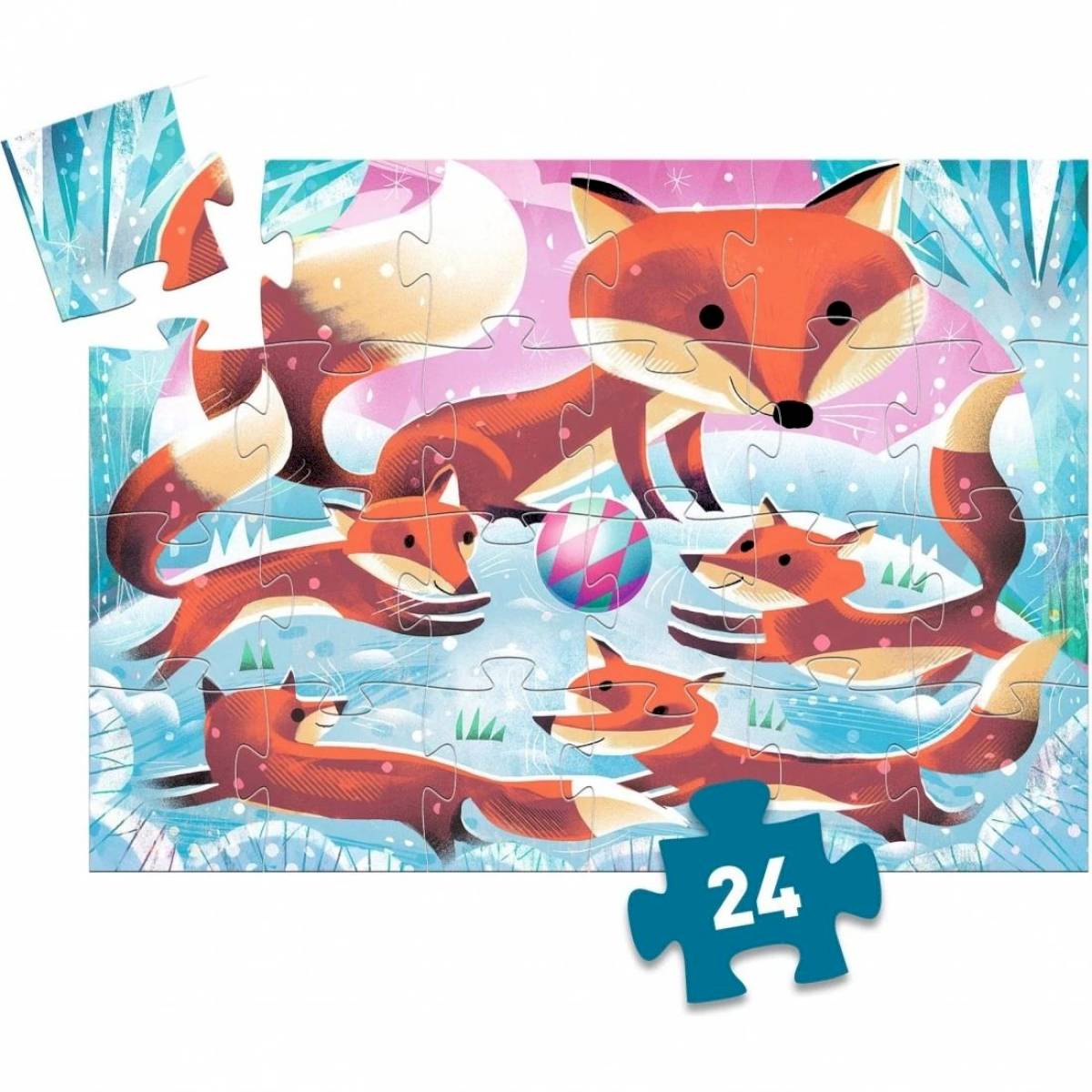 Puzzle silhouette Ginger petit renard 24 pièces