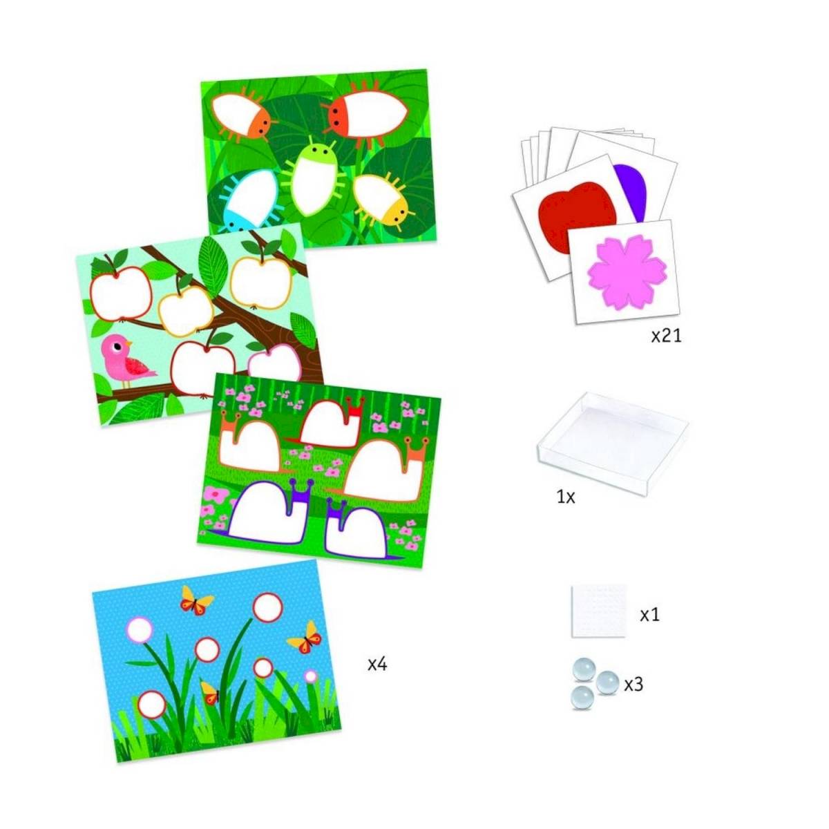 Peindre avec des billes Nature multicolore
