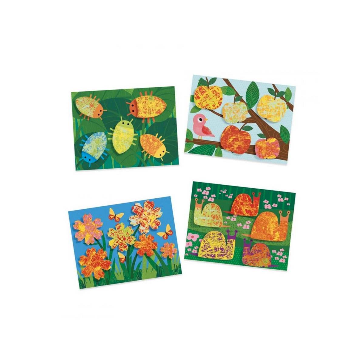 Peindre avec des billes Nature multicolore