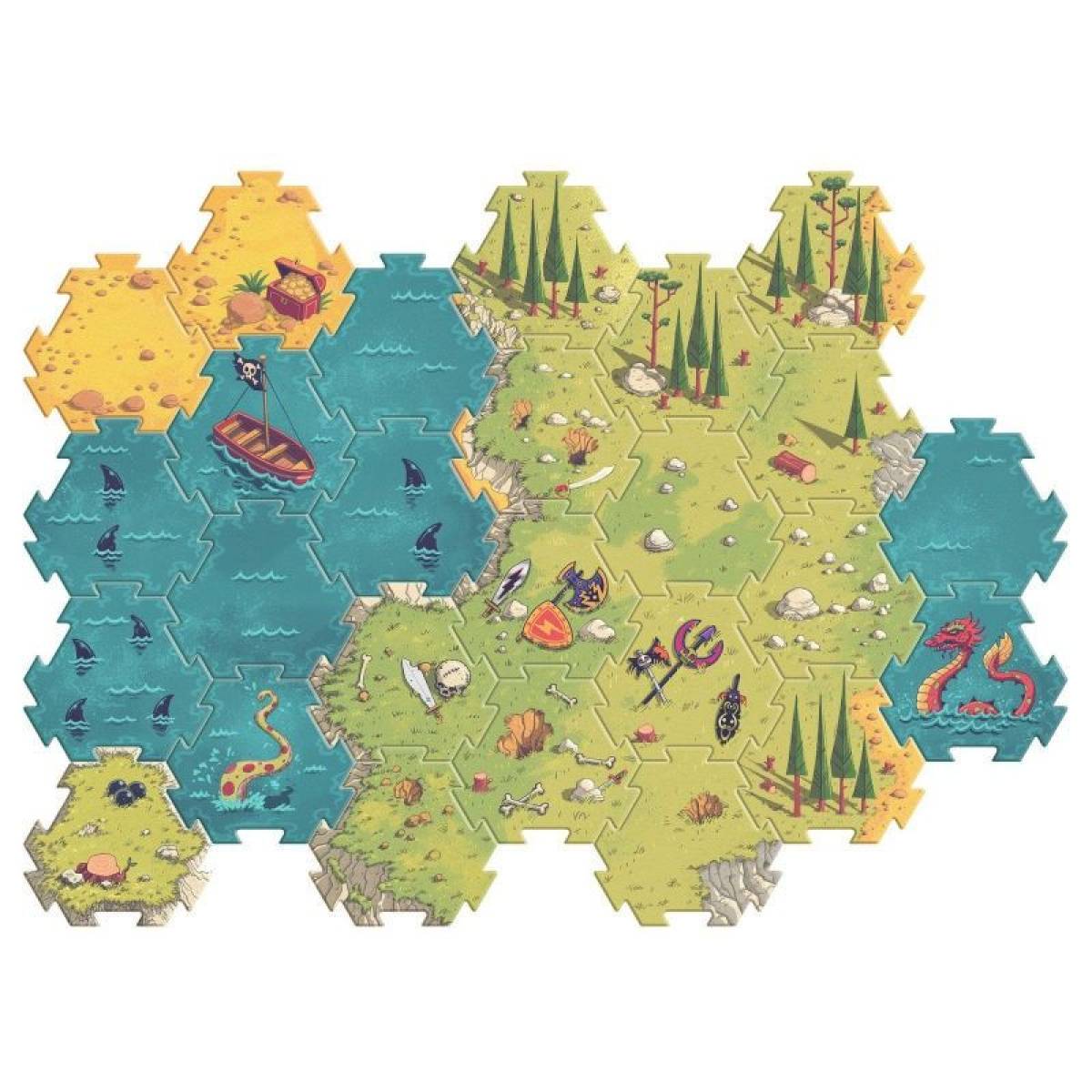 Puzzle géant Bataille 30 pièces