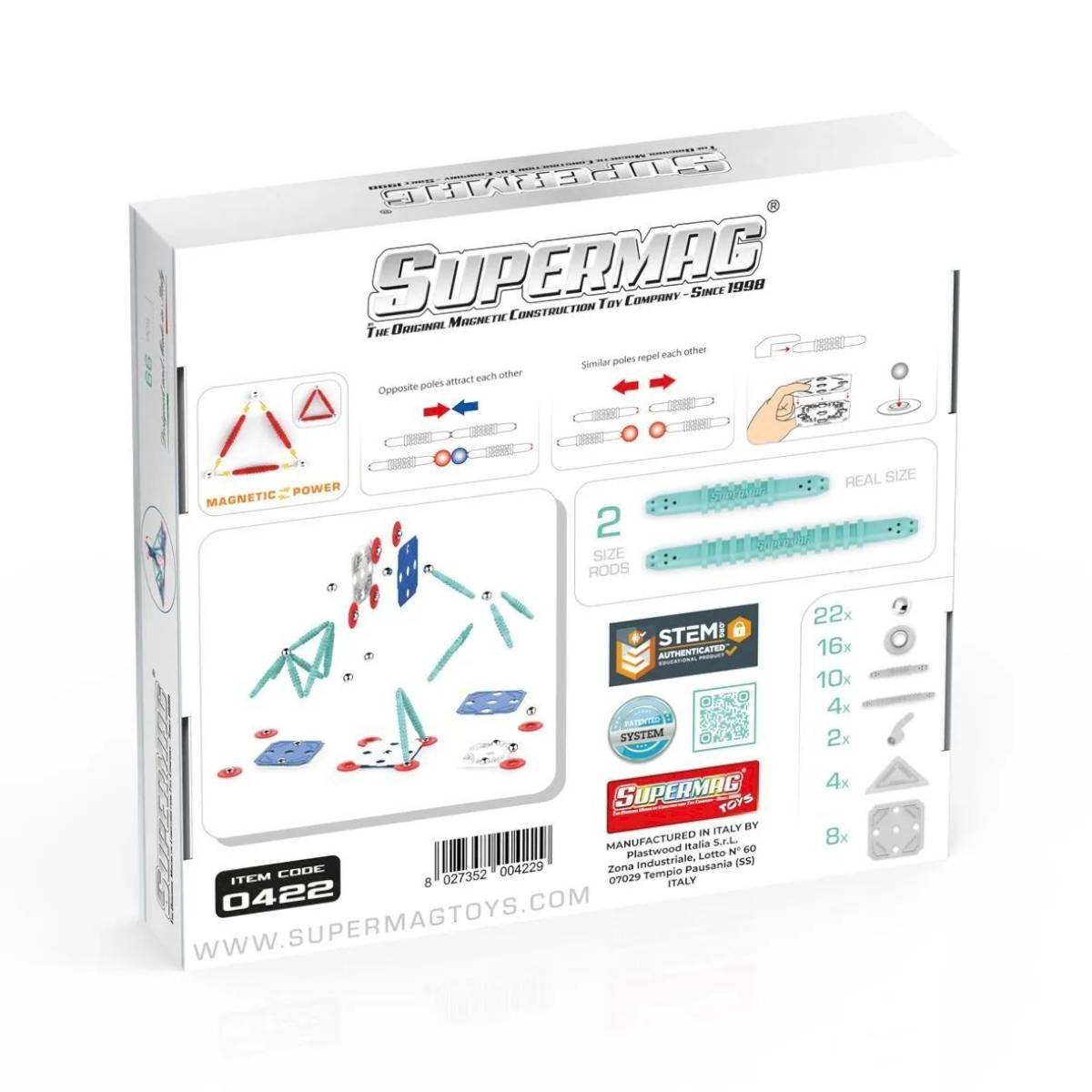 Construction magnétique Supermag Dynamics 66 pièces