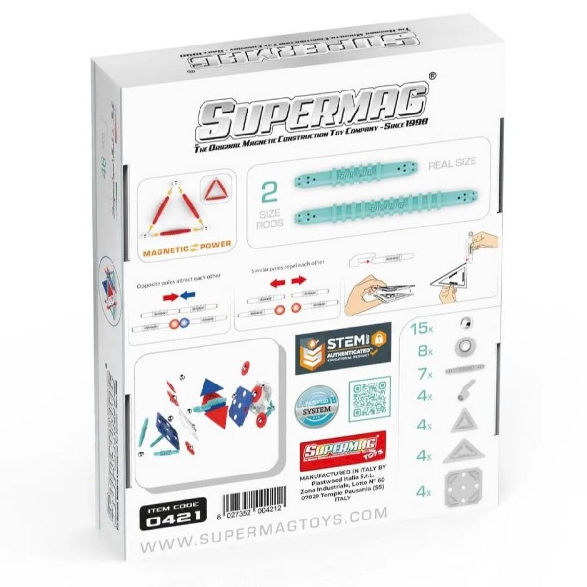 Construction magnétique Supermag Dynamics 46 pièces