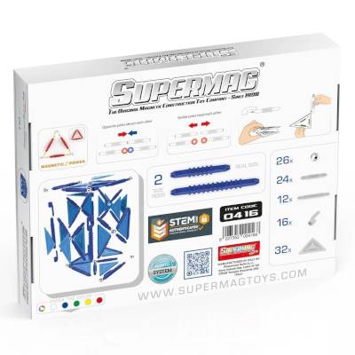 Construction magnétique Supermag Geometry 110 pièces
