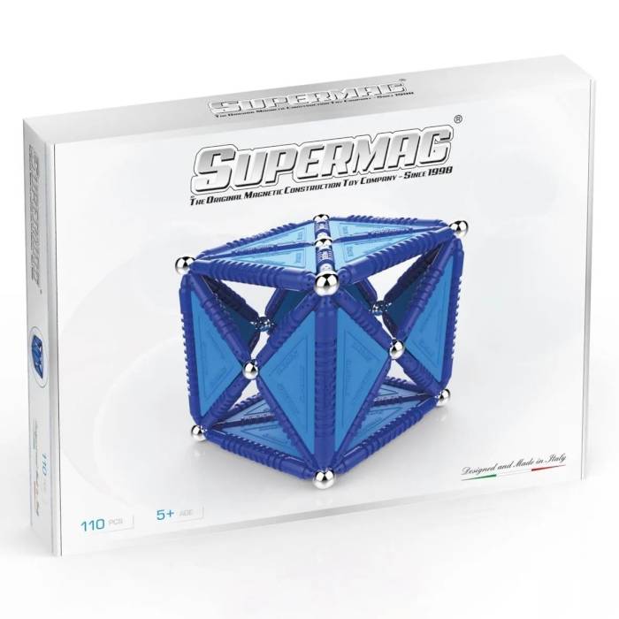 Construction magnétique Supermag Geometry 110 pièces