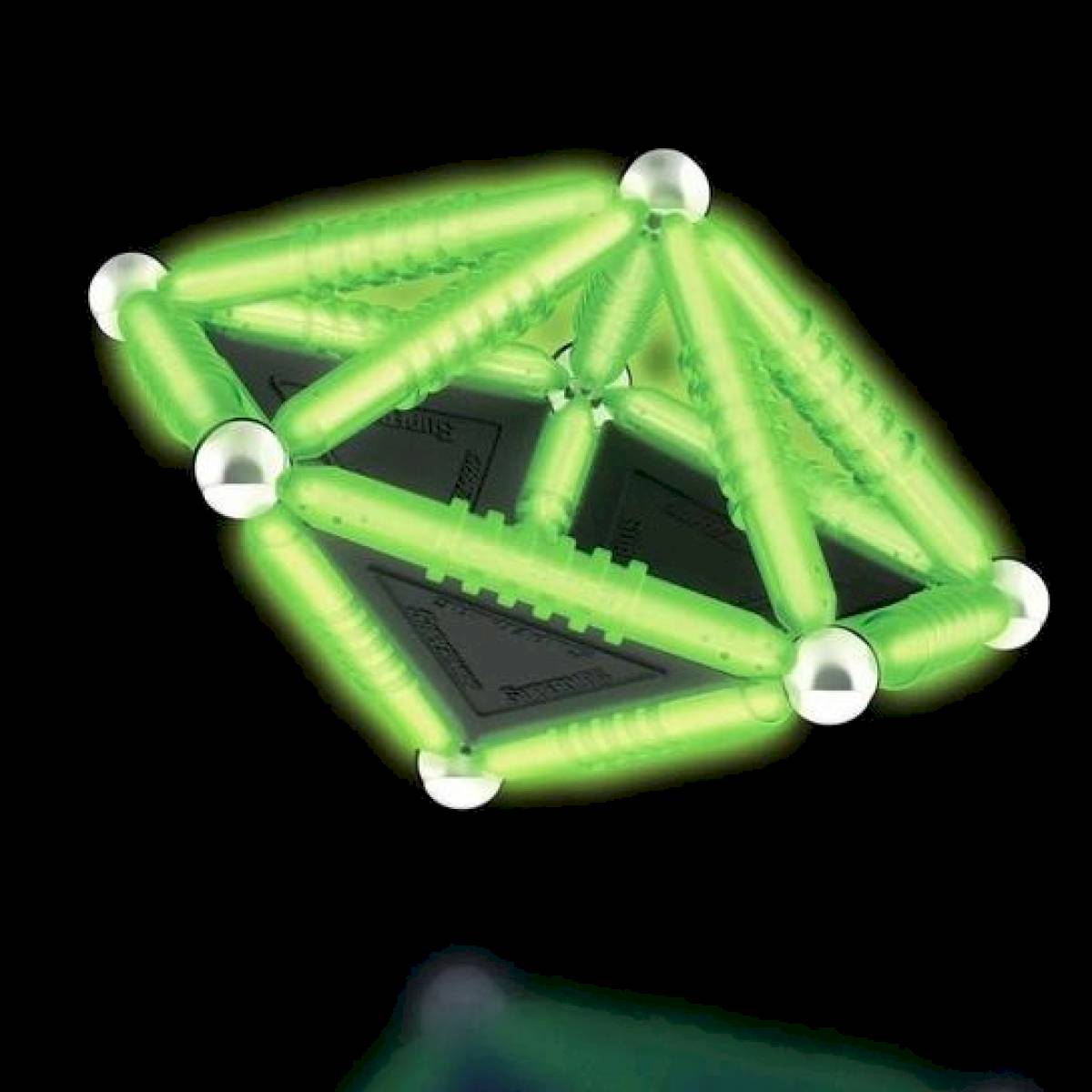 Construction magnétique Supermag Geometry Glow 37 pièces