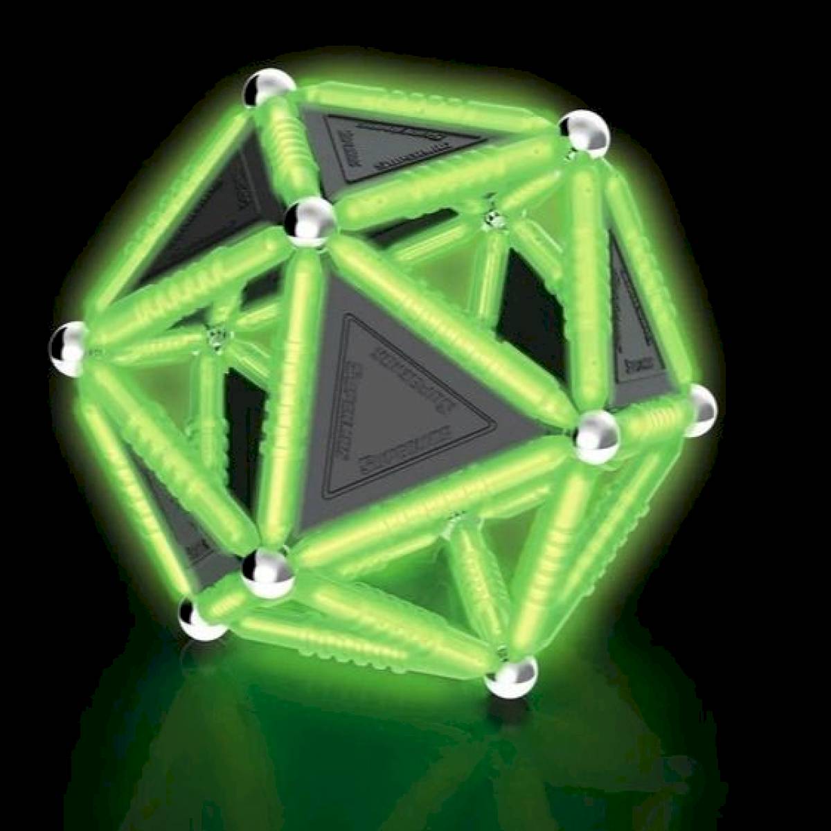 Construction magnétique Supermag Geometry Glow 75 pièces