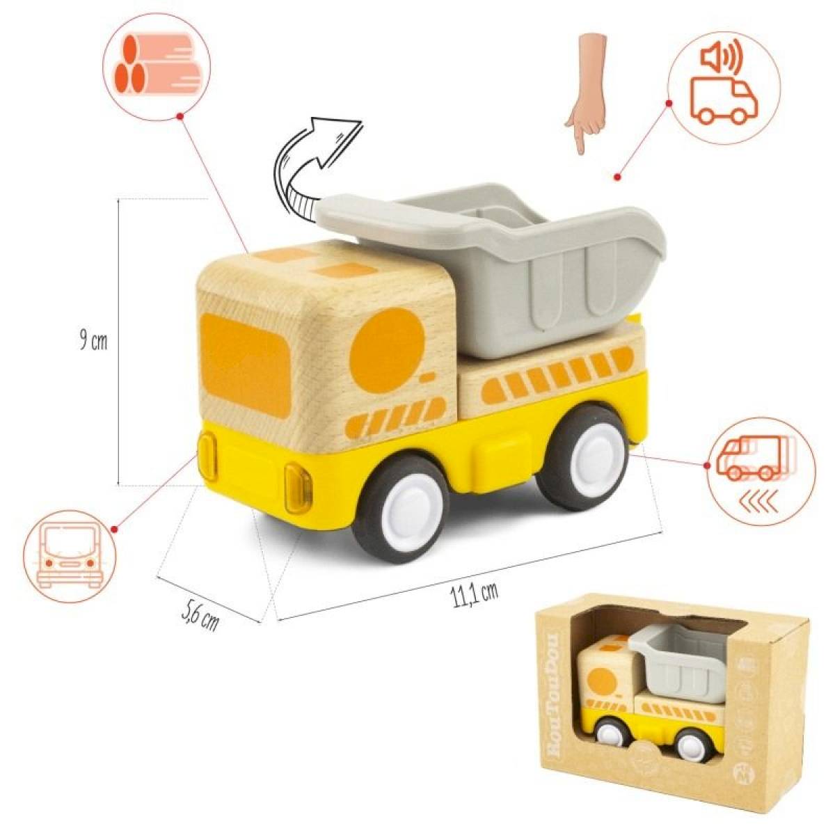 Mini camion benne Routoudou