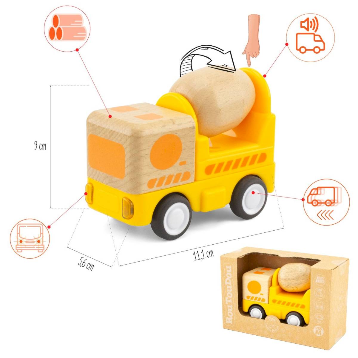 Mini camion toupie Routoudou
