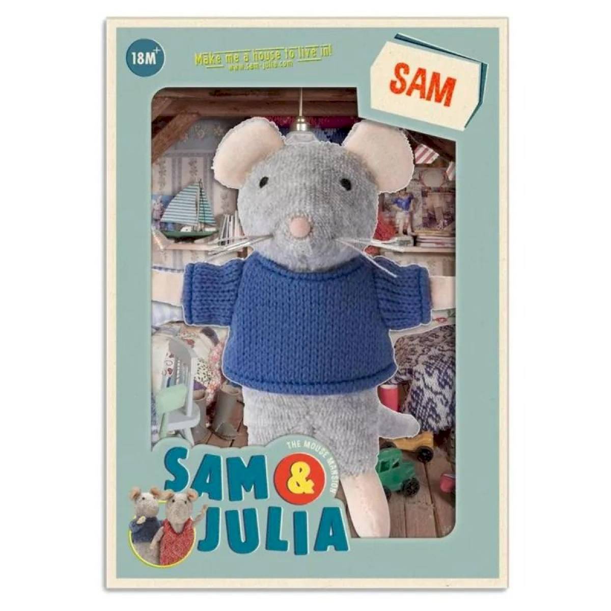 Peluche souris Sam - Sam et Julia