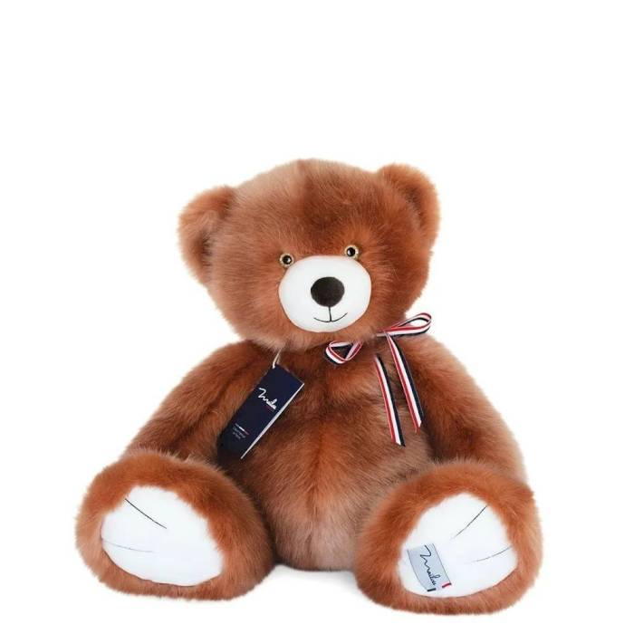 Peluche L'Ours Français 50cm marron glacé - Maïlou