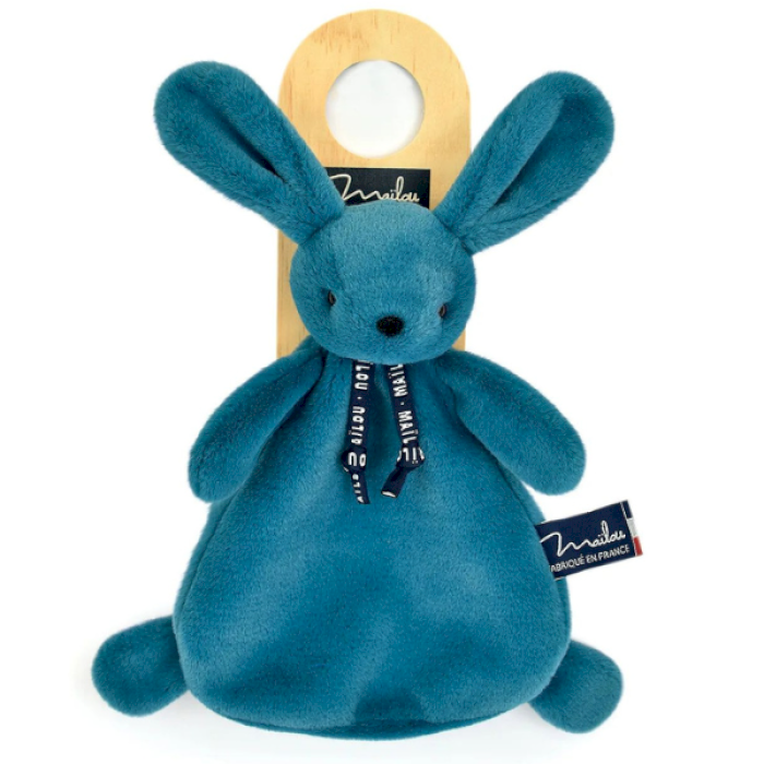 Doudou Lapin Dorlotin bleu minéral