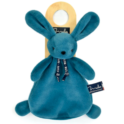 Doudou Lapin Dorlotin bleu minéral