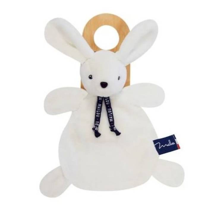 Doudou Lapin Dorlotin blanc