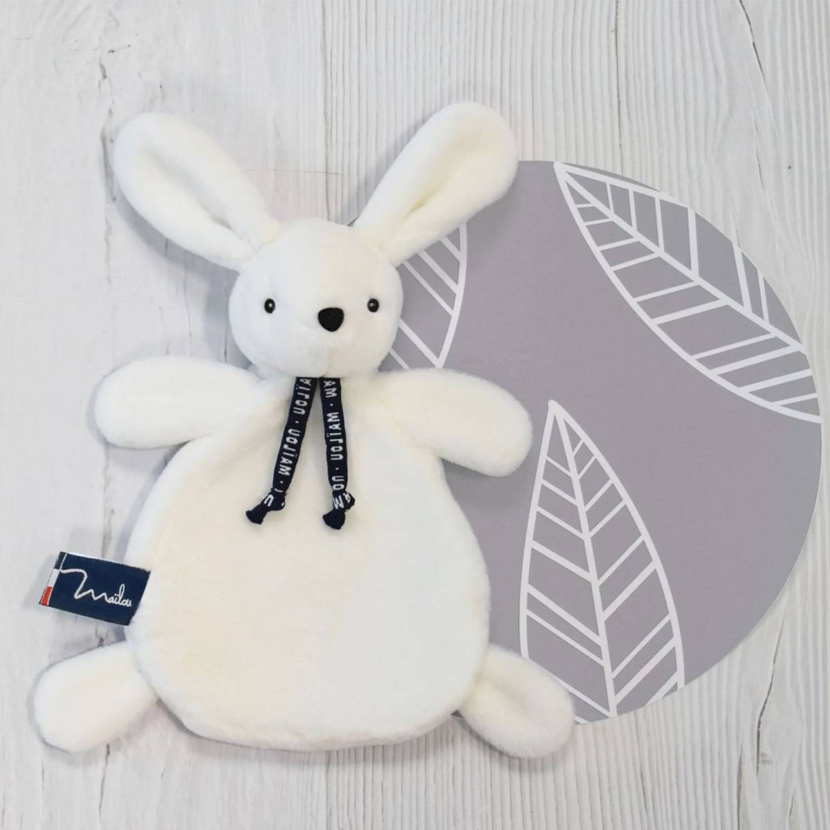 Doudou Lapin Dorlotin blanc