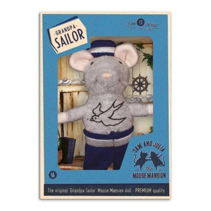 Peluche souris grand-père Marin - Sam et Julia