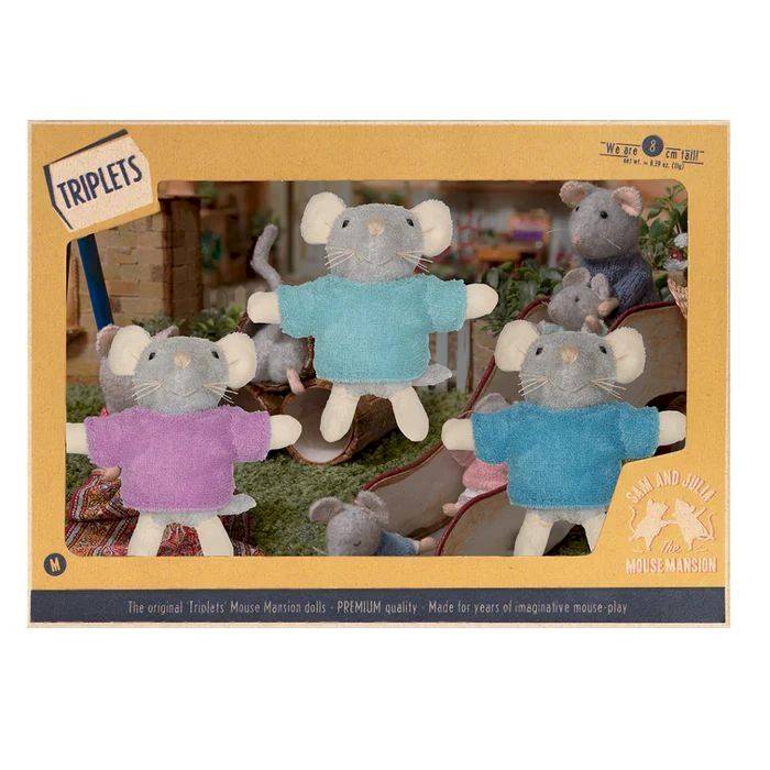 Peluches souris Les Triplés - Sam et Julia