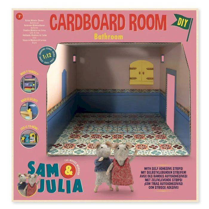 Salle de bain en carton - Sam et Julia
