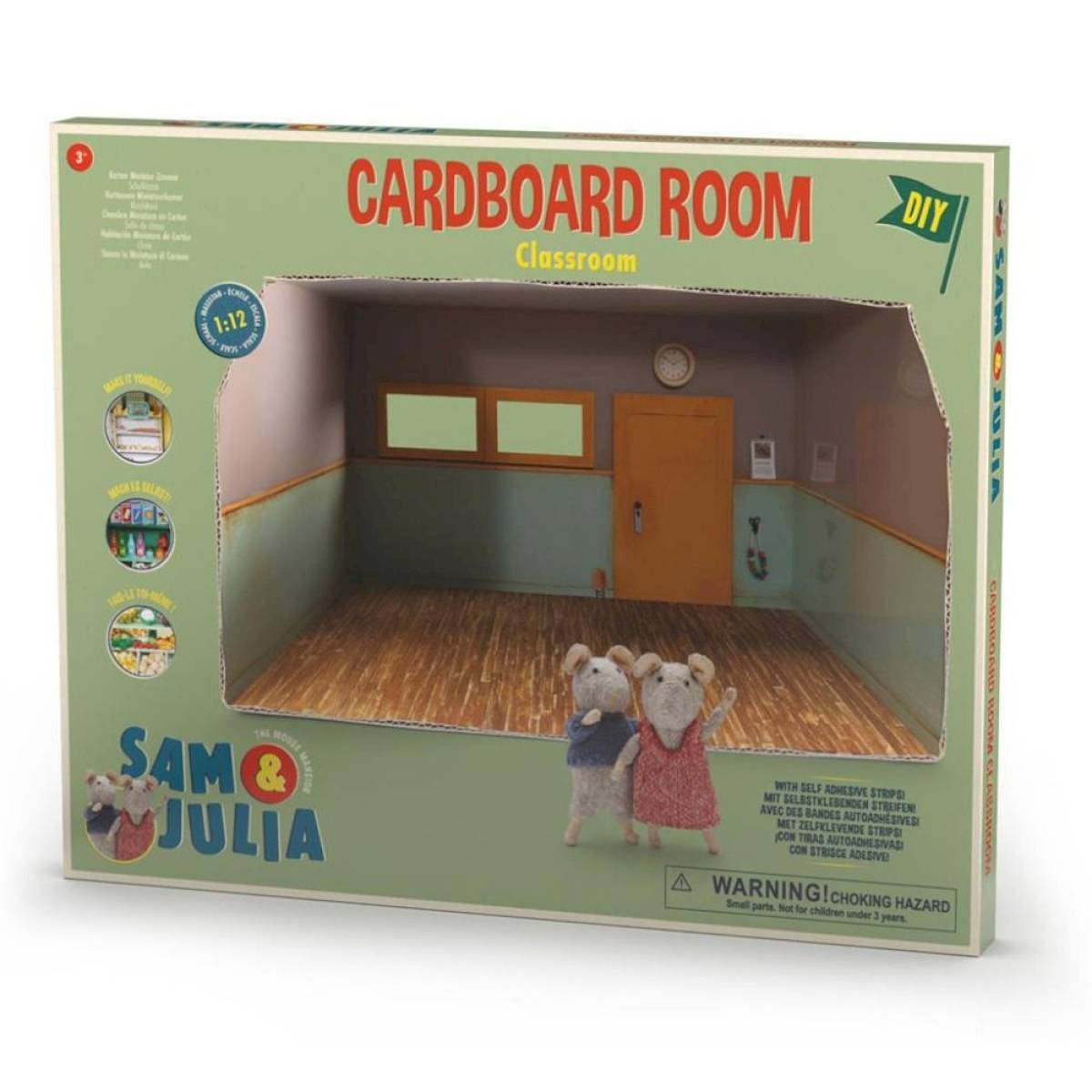 Salle de classe en carton - Sam et Julia