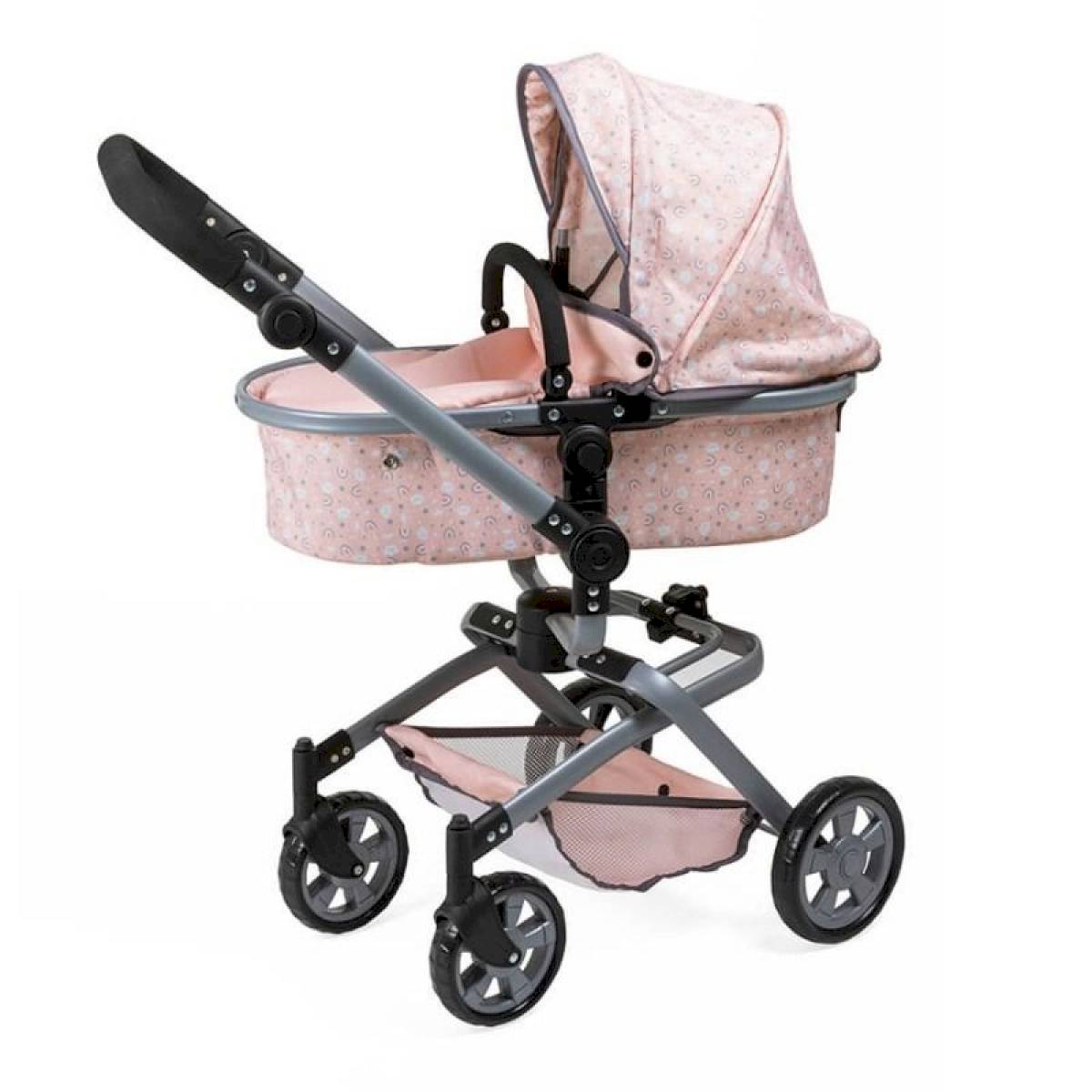 Poussette pour poupée Rainbow 2 en 1