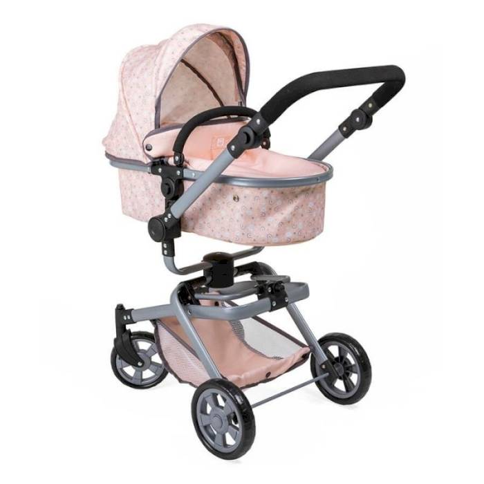 Poussette pour poupée Rainbow 2 en 1