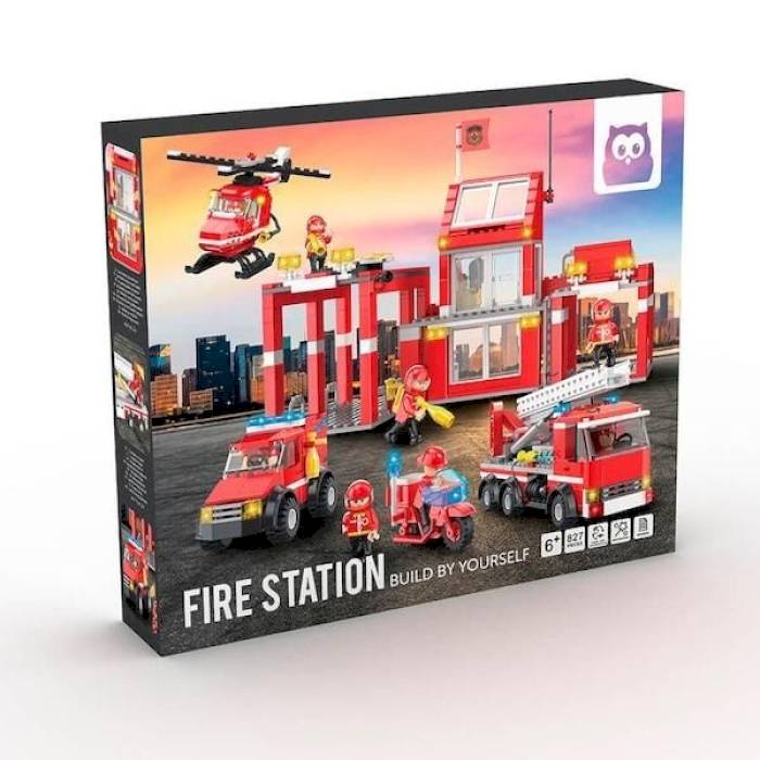 Blocs de construction Caserne de Pompiers 827 pièces