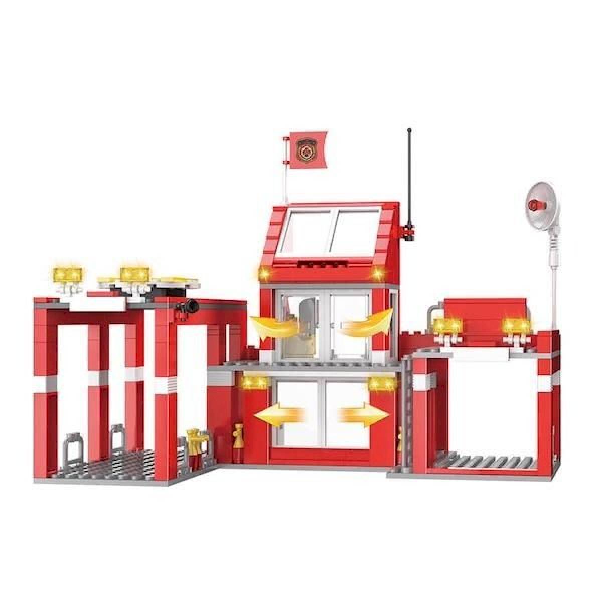 Blocs de construction Caserne de Pompiers 827 pièces