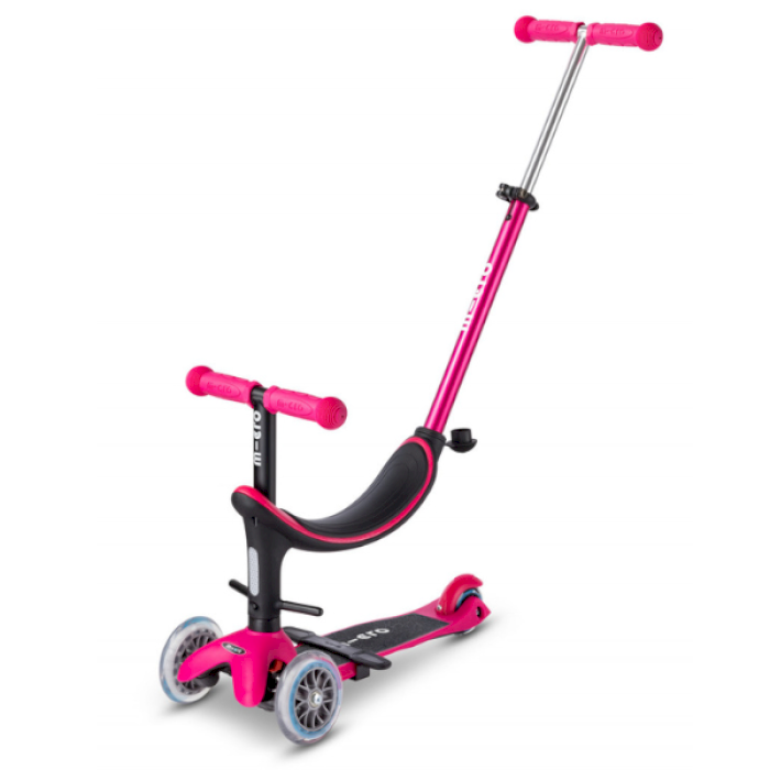 Trottinette évolutive mini micro 3 en 1 révolution rose