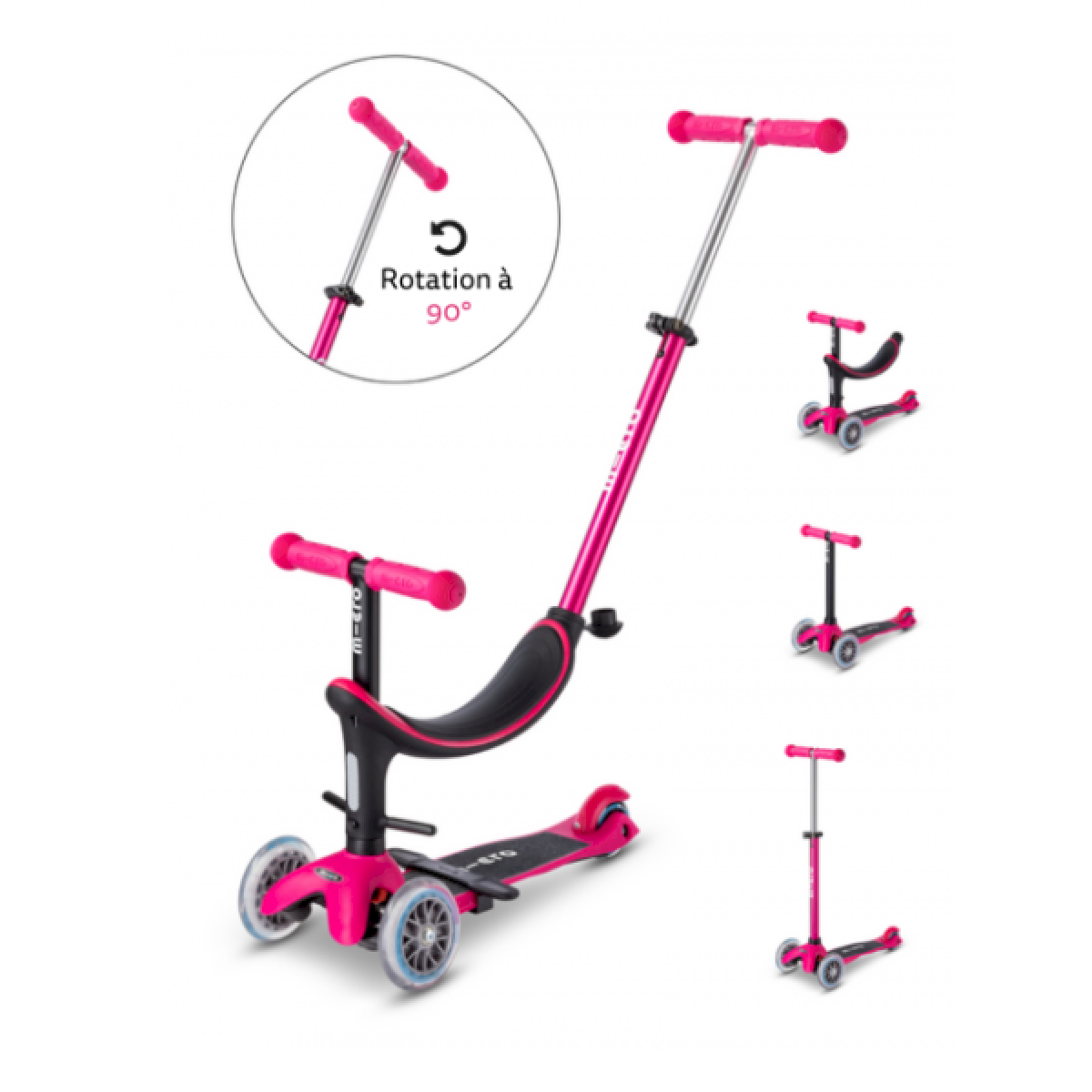 Trottinette évolutive mini micro 3 en 1 révolution rouge(dupliqué)